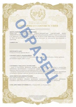Образец Сертификат СТО 01.064.00220722.2-2020 Ржев Сертификат СТО 01.064.00220722.2-2020 